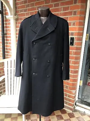 Vintage 1950’s  English London Metropolitan Police Officers Greatcoat.Size 44” • £375