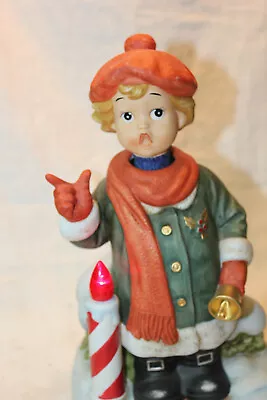 Waco Melody In Motion Christmas Caroler Girl Figurine Works & Plays Very Good • $25