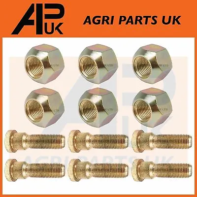 6X Front Wheel Stud & Nut For Case International 385 395 474 585 674 784 Tractor • £19.95