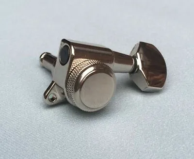 Korean Locking Guitar Tuner 6 Inline Tuning Machine NICKEL For Strat Tele STYLE • $49.99