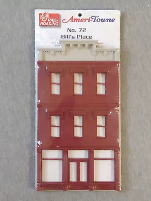Ameri-Towne O Gauge  Bill's Place  Building Front #72 ~ TS • $19.99