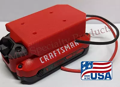 Craftsman 20v Battery Adapter Holder Dock With Wires For Power Wheels Upgrade • $19.50