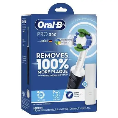 Oral B Power Toothbrush Pro 300 Power Black • $44.99