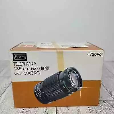 Sears Telephoto 135mm F:2.8 Lens With Macro Canon  C  Mount 373696 • $29.99
