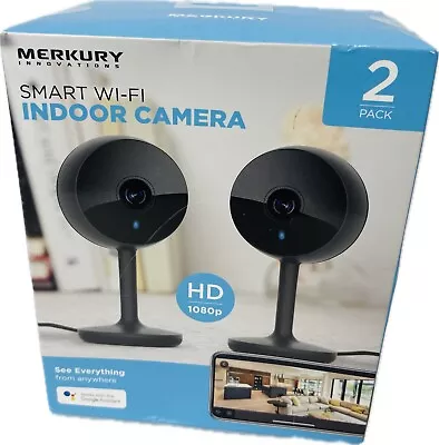Merkury Innovations 1080p HD Smart Wi-Fi Security Camera ( 2-Pack) • $42.98