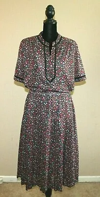 Vintage Lady Mendel Knits Outfit Made USA Skirt Shirt Set Womens Size Large • $29.99