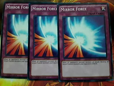 Yugioh Mirror Force X3 Common LDK2-ENY35 1st Lightly Played Playset • $1.80