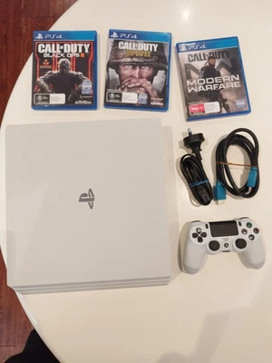 $399 • Buy Sony PlayStation 4 Pro PS4 Console CUH-7202B 1TB  With Controller And Games $OFF