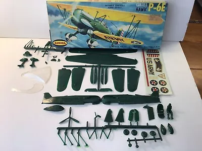 Aurora 1956 Original 1/48 Scale Curtiss Hawk P-6E Model W/Box Kit No. 116-98 • $39.99