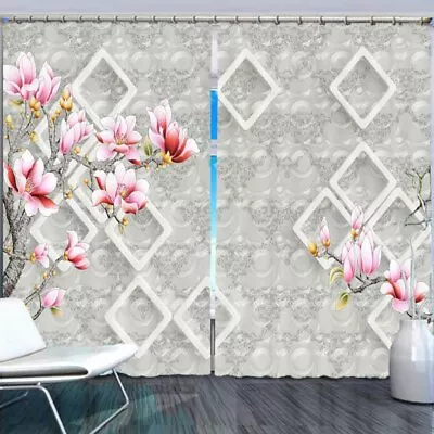 Magnolia Grandiflora 3D Curtain Blockout Photo Printing Curtains Drape Fabric • $212.38