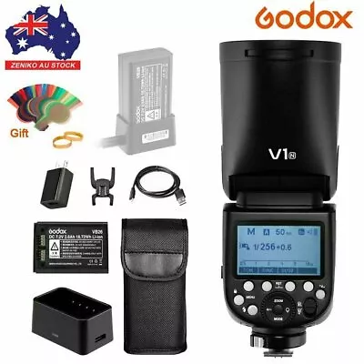 AU Godox V1-N 2.4G TTL HSS 2600mAh Lithium Round Head Speedlite Flash For Nikon • $399