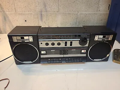 Sanyo Vintage  Boombox Am/Fm Stereo Double Cassette Recorder M W170 Tested  • $14.70