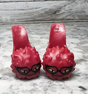 Monster High Doll Ghoulia Yelps Dead Tired Red Slippers  Shoes B • $13