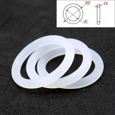 £2.15 • Buy FOOD GRADE O-Ring. VARIOUS SIZES. CLEAR SILICONE Rubber O Rings 