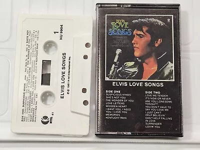 ELVIS PRESLEY - ELVIS LOVE SONGS (Cassette 1981 K-tel) NU9904 • $2.50