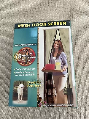 Magic Mesh Magnet Hands-Free Screen Door Keep Fresh Air In And Bugs Out! Pets • $7.99