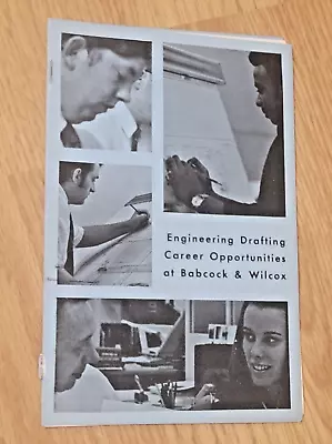 Vintage Brochure Engineering Drafting Career Opportunities Babcock & Wilcox • $14.95