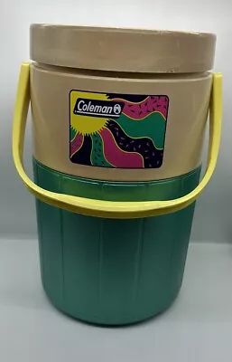 Vintage Coleman’s Water Jug Totally 1990s Green/Teal Color • $15