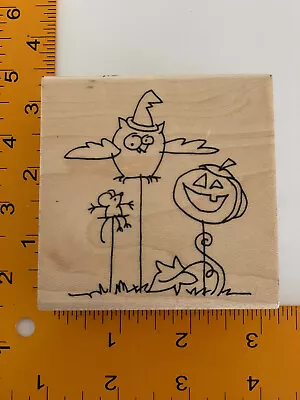 Ollie Scarecrows Rubber Stamp By Stampendous - Ollie & Olivia • $5.09