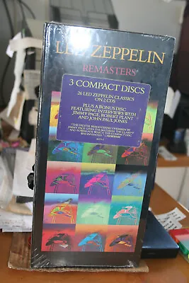 Led Zeppelin Remasters 3 CD Discs Boxset Brand New And Sealed From 1992 Longbox • $150