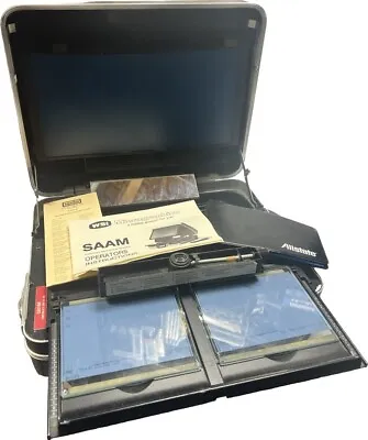 Vintage Allstate Portable Microfilm Reader 714 Briefcase Washington Scientific • $494.95