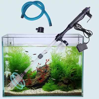 Electric Aquarium Gravel Fish Tank Cleaner Automatic Water Changer Filter Vacuum • $24.72