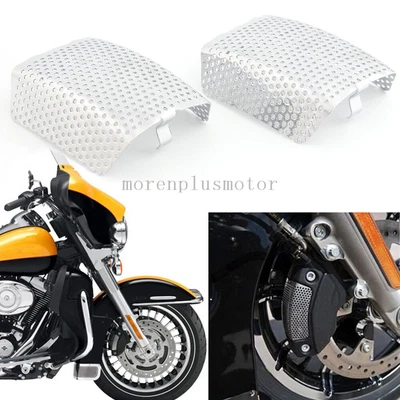 $23.03 • Buy Motorcycle Front Caliper Screen Inserts For Harley V-Rod Touring Models Chrome