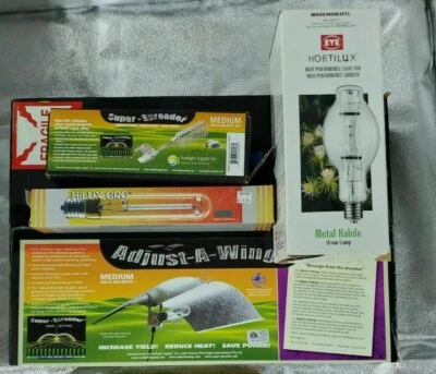 £80.76 • Buy Adjust-A-Wing Medium Reflector Grow Light With Super Spreader 400w MH & HPS BULB