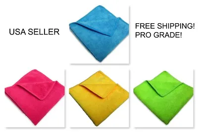 Case 96 16x16 Microfiber Cleaning/Detailing Towels 300GSM PRO GRADE (LBYPLG) • $45.99