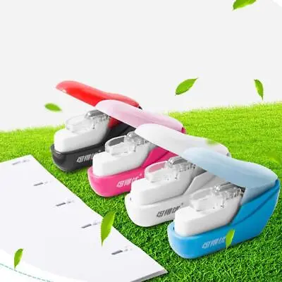 Stapleless Stapler Paper Portable School Office Supply Colors Staple-Free Q9A7 • £6.25