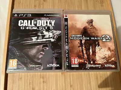 Call Of Duty Modern Warfare 2 & Ghosts Playstation 3 PS3 Video Game Bundle • £5.49