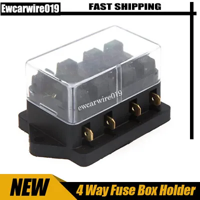 4 Way 12 24V Circuit Blade Fuse Box  ATO ATC Block Holder For Car Marine Trailer • $7.99