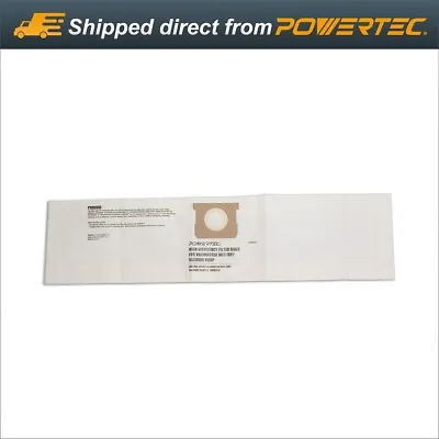 $15.59 • Buy POWERTEC Filter Bags For Vacmaster VDBP 4-5 Gal Wet Dry Vacuum, 3PK (75023)