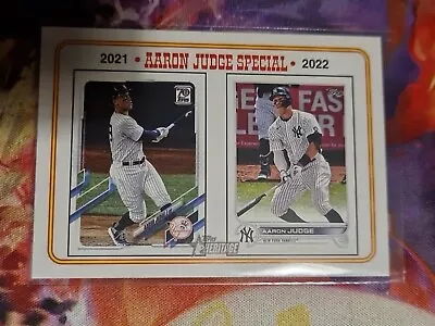 2023 Topps Heritage AARON JUDGE SPECIAL 2021 2022 #4 - New York Yankees • £2.49