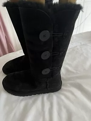 Genuine UGG Tall Bailey Button Boots Size 5.5 • £23