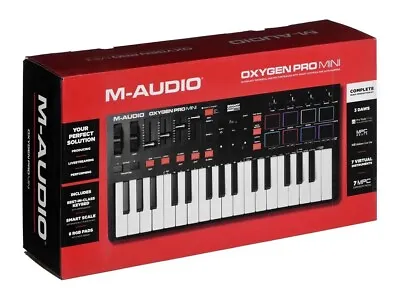 New M-Audio Oxygen Pro Mini 32 Mini-Key USB MIDI Keyboard Controller • $118