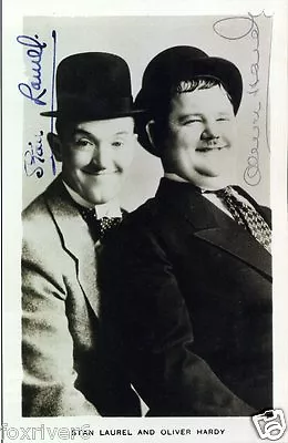 LAUREL & HARDY Autographed Photograph - Comedy Film Star Actors - Preprint • £5