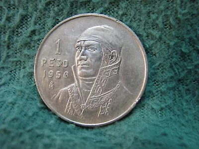 1950 Mexico  1 Peso SILVER Coin   NICE COIN • $9.99