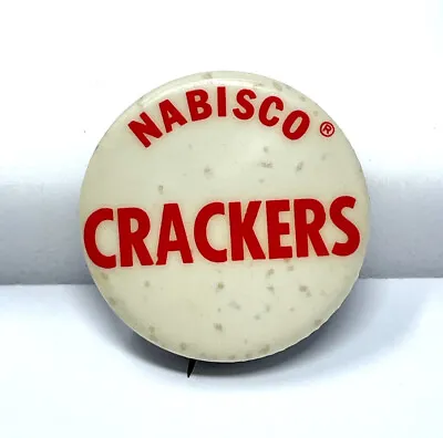 Vintage Nabisco Crackers Advertising Pinback Button - 1960s  • $10.46