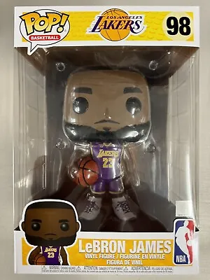 LeBron James 98 ~ NBA: LA Lakers ~ Funko Pop Vinyl ~ Basketball ~ 10” Super Size • $90