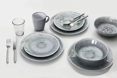 NON SLIP Porcelain PEARL MELAMINE Tableware CAMPING Disability Plates Elderly • £79.99