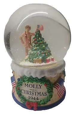 Hallmark American Girl Musical Snow Globe Christmas Santa Vintage Gift 6 In 2 Lb • $24.99