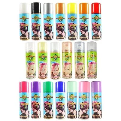 X3Coloured & Glitter Hair Spray Dance Party Wash Out Fancy Dress 125ml • £13.99