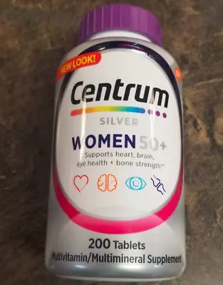 Centrum  Silver Complete Vitamin 200 Tabs Women 50+  Expiration Date 10/24 • $17.49