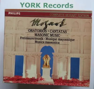 MOZART - ORATORIOS / CANTATAS / MASONIC MUSI - Complete Ed - Ex 6 CD Set Philips • £10.99