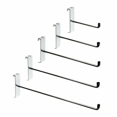 Grid Mesh Panel HOOKS Arm Shop Display Fitting Prong 4  6  8  10  12 • £48.92