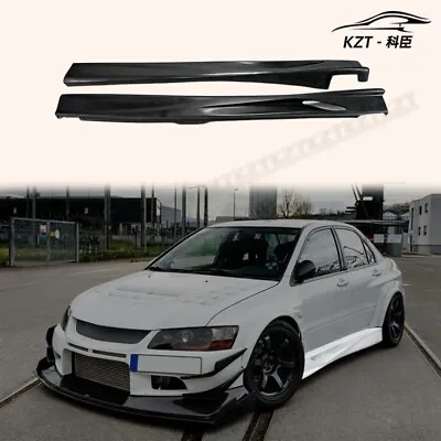 For Mitsubishi Evo 8 9 Vtx Cyber Evo  Side Skirt Fiber Glass • $302