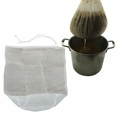 80/100/160/200Micron Nylon Straining Bag Fine Mesh Home Brew Filter Bag Reusable • £3.46