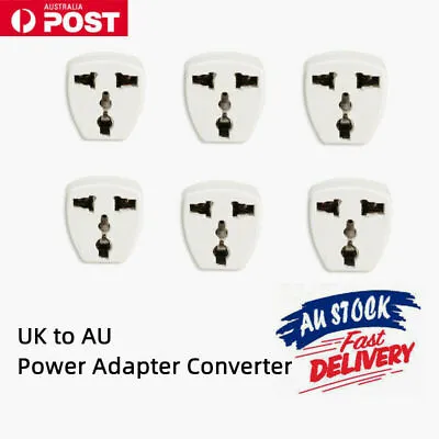 $7.95 • Buy 5PACK Portable UK To AU Power Adapter Converter Wall Plug Socket Travel