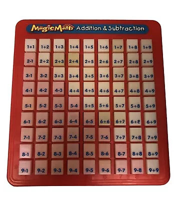 MAGIC MATH MACHINE Press And See Addition & Subtraction Learning Game 1993 • $18.97